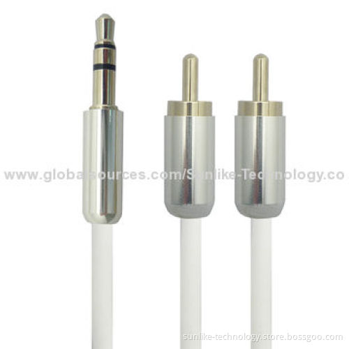 3.5mm Jack Audio Cable with Aluminum Shell, Ultra-soft Wire